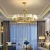 Pendant Lamps Nordic Modern Minimalist Ceiling Light Bedroom LED Lamp Living Room Personality Macaron Crystal Plus Iron Lighting
