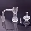 Accessoires pour fumeurs Barrel gravé XL Bord biseauté Terp Slurper Set Full Weld Quartz Banger Star Eteched avec Carb Cap Pill Pour l'eau et l'huile