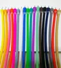 Polish 10PIECES silicone connectors Jewelry Findings for DIY making bracelet wholesale RED/GREEN/BLUE/GRAY/BLACK/WHITE/PINK/PURPLE/