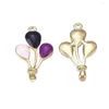 Charms 5pcs Balão colorido de esmalte de liga fofa para brincos DIY Jóias de colar de jóias para fazer acessórios