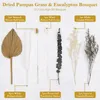 Dekorativa blommor 12 datorer Pampas Grass Bouquet Caspia Mix Arrangemang för Boho Room Home Wedding Sovrum