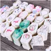 Tags Price Card Est Design Jewelry Necklace Display 4.5X10.8Cm Diy Hang Tag Lable Packaging Paper Holder 100Pcs Lot Drop Delivery Dhtez