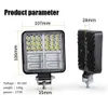 Car New 1 Pair Alluminio 177W Car LED 4X4 Faro da lavoro 3030 Faretto a LED 59SMD Fari per auto Camion Trattore SUV Off Road Fendinebbia