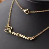 Kettingen Gepersonaliseerde Aangepaste Naam Ketting Goud Rvs Kettingen Voor Gift Naambord Hanger Choker Vrouwen Sieraden Dropshipping