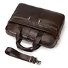 Porte-documents Luufan en cuir véritable pour hommes d'affaires sac à main 15 "porte-documents pour ordinateur portable sac mâle A4 Document épaule message ordinateur sac travail fourre-tout 230520