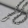 Bracelet en argent sterling 100% 925 Sterling Silver Rolo Link Curb Chain thai Silver Jewelry Men Women Couple Couple 4 mm 5 mm Largeur