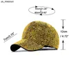 Ball Caps Snapbacks Rhinestone Baseball Cap Ladies Hip Hop Hat Sparkling Full of Diamonds Cool Fashion European and American Style Peaked Cap Ladies J230520