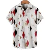 Men's Casual Shirts Harajuku Feather Hawaiian Men's Shirt Printed Short Sleeve Casual White Street Summer Beach Shirts For Men Clothing Summer 230519