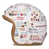 Caschi da moto Casco per bambini approvato DOT Moto per bambini 3/4 Retro Tribe Astronauta Jet Safety Caps Helm Kids Cool