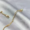 Halsband små modesmycken guldpläterade klavikelkedja choker halsband för kvinnor män ny bröllopsfest födelsedagspresent accessori