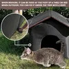 kennels pens Cat House with Waterproof Canvas Roof Thickened Cold-Proof Nest Kitty Shelter Cat Cave Pet House Cat Dog Tent Cabin G230520