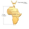 Pendentif Colliers Mode Afrique Carte Collier Pour Femmes Hommes Éthiopien Bijoux En Acier Inoxydable Longue Chaîne Hip Hop Cadeaux Drop Delivery Dhcou