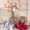 Fleurs décoratives Ins Style branche artificielle Champagne bleu fleur Bouquet pour Vase faux plantes maison chambre bureau mariage décor