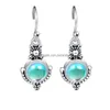 Dangle Lustre Élégant Moonstone Boucle D'oreille Pour Les Femmes De Haute Qualité Vintage Sier Placage Cuivre Bijoux Cadeau Drop Delivery Boucles D'oreilles Dhhkn