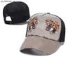 Casquettes de baseball Designer Hommes Casquettes de baseball femme Marque Tête de tigre Chapeaux serpent d'abeille Os brodé Hommes Femmes casquette Chapeau de soleil gorras Maille de sport Motifs d'animaux snapbacks J2