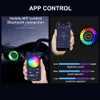 Nuovo Kebidumm App Control Car Music Rhythm Lamp 256 Color Rgb Led Strip Deodorante per auto Controllo del suono Voice Rhythm Atmosphere Light