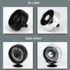 Car New Car Fans Multi-function Mini USB Car Fan Cooler 360 Degree Rotating Cooling Fan Electric Car Circulator 12-24V 3 Speed Cooler