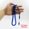ブレスレット39beads Tasbih Blue Resin Kuwait Misbaha Prayerman's Accessories Abrab Jewelry Eid Gift for Islamicブレスレット