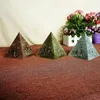 Novelty Items Egyptian Metal Pharaoh Khufu Pyramids Figurine Pyramid Building Statue Miniatures Home Office Desktop Decor Gift Souvenir G230520