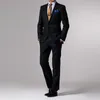 Costumes pour hommes Custom Fit Black White Pinstripe Suit Made For Men Tailor MTM Tuxedos