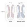 Crystal Chenkai 5pcs Silicone Rabbit Teethers BPA Free DIY Baby Chewing Pendant Nursing Sensory Teething Pacifier Dummy Jewelry Toys