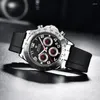 Montres-bracelets 2023 BENYAR hommes montres haut montre hommes Quartz chronographe Sport étanche Silicone affaires Relogio