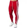 Pantalons pour hommes Pantalons décontractés rouges Hommes Coton Slim Joggers Pantalons de survêtement Automne Pantalon d'entraînement Homme Gym Fitness Bottoms Running Sports Trackpants 230519