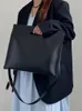 Midjeväskor PU LÄDER MESSENGER Väska för kvinnor pendlar stora kapacitet handväskor damer affärer axel enkel kvinnlig portfölj tot 23519