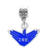 Andra sorority grekiska zpb zeta phi beta hand symbol charm för armband halsbandsmycken