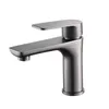 Robinets de lavabo en acier inoxydable Pistolet gris noir Fil étiré Or et bassin d'eau froide Accessoire de robinet monotrou 230520