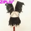 Jupe femmes nouvelle mode Sexy plume Harajuku chaîne à la main harnais cape et jupe courte punk pointes et ceinture élastique ensemble