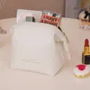 Bolsas de cosméticos Estuches Nórdicos Nueva Bolsa de cosméticos de cuero grande Caja de soporte de lápiz labial de maquillaje portátil Bolsa de organizador de mujeres a prueba de agua Bolsa de viaje con cierre hermético