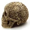 Nyhetsartiklar Halloween Skull Skeleton Party Vintage Home Decor Ornament Livsstorlek Harts Staty Day of the Dead Halloween G230520