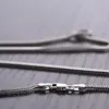 Necklaces ZABRA Solid 925 Sterling Silver Fox Choker Necklace For Women Men 1mm 46/51/56/61/66cm Steampunk Vintage Sterling Silver Jewelry