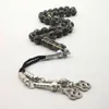 Braccialetti Tasbih Conchiglia nera maschio Musulmano Rosario di alta qualità Ramadan Perline di preghiera musulmane 33 tespih islam Bracciale gioielli da uomo