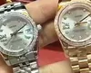 腕時計カスタムラグジュアリーブランド女性のための自動メカニカルウォッチフルダイヤモンド5ポイントスターデートクロックサファイアウォッチ最高品質230519