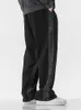 Calças masculinas Primavera Autumn Black Cotton Sortpants Men Fashion Streetwear Widere Joggers Logo Casual Straight Pants Plus Tamanho 8xl 230519