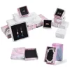 Boxes Cardboard Jewelry Box Gift Cardboard Boxes for Ring Necklace Earring Jewelry Gifts Packaging with Black Sponge Inside 18pc/24pc