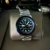 Women s relógios Original Genuine Blue Angel Men D Data Display Display Luminous Ecology Drive Moda BJ7006 230519