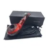 Ultima pipa da fumo in legno rosso con modelli di supporto Sigaretta di tabacco in mogano Suggerimenti per filtri a base di erbe Tubi Accessori per utensili