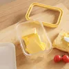 Bouteilles de stockage attrayant coupe-beurre récipient à fromage rectangulaire bonne étanchéité réfrigérateur boîte à vaisselle avec couvercle frais-garder