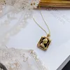 Colliers Lamoon Natural Agate Collier pour femmes Vintage Queen Statue STAIL PENDANT 925 STERLING Silver Chain Gold plaqué Fine bijoux