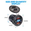 Car 12 24v Dual Usb Cigarette Lighter Socket Car Charger Qc3.0 Waterproof with Voltmeter Switch Quick Charge Adapter Car Accessories