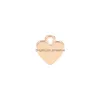 Encantos Llegada Corazón Pequeño Colgante Encanto Para Brazalete Pulsera Collar Vintage Sier Oro Rosa Carta de Amor Joyería de Moda Gota Delive Dh2Pv