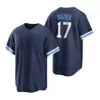 Baseball personalizzato 17 Hunter Dozier Jersey 8 Nicky Lopez 99 Franmil Reyes 15 Matt Duffy 41 Jackie Bradley Jr 19 Michael Massey cucito blu bianco nero uomo bambini donna H-J