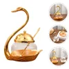 Ensembles de vaisselle verre Terrarium couvercle assaisonnement pot sucre conteneur bol cuisine fournitures créatives