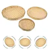 Dinnerware Sets 3Pcs Sieves Serving Tray Fruit Basket Bread Rice Sieve Washing