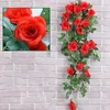 Decorative Flowers Simulation Wall Hanging False Flower Vine Living Room Decoration Green Ceiling Indoor Pipe Art