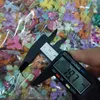 Komponenter 500pieces 2027mm DIY HESIN JELLY KAWAII RIBBON Figurin Sticker Flat Beads Scrapbook For Woman Kids Hairpin Jewerly Accessories