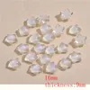 Kristal 50 stks/lot 16 mm kleur glitter kern transparante cartoonsterren vorm flatback cabochon kralen diy sieraden oorrang/haaraccessoire